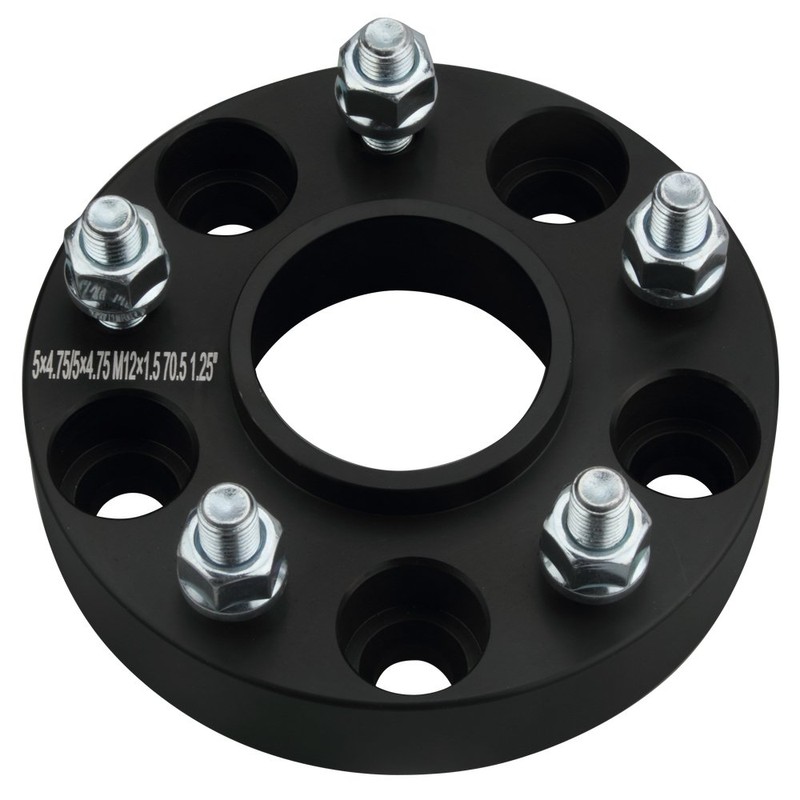 DCVAMOUS 4PC Black 5x4.75 Hubcentric Wheel Spacers 1.25 Inch with