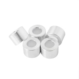 Aluminum Spacer 3/4" OD x 3/8" ID x Choose Your Length, Round Spacer Unthreaded Standoff Bushing Plain Finish, Fits Screws Bolts 3/8" or M10 by Metal Spacers Online (1/2" Length, 5 Pack)