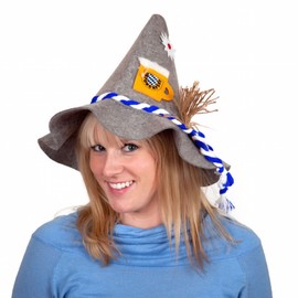 Oktoberfest Felt Hillbilly Party Hat w Bavarian Stein