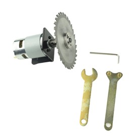 CONQUERALL 775 Motor 12V 8000RPM / 24V 16000RPM High Power DC Motor with Saw Blade, M10-5 Connecting Rod Set and Bracket