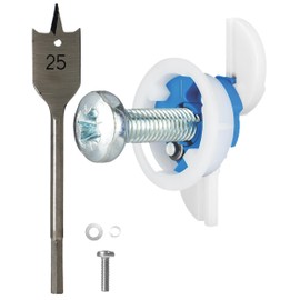 Gripit Blue Drywall Anchors | Pack of 4 (Up to 205Ibs/93kg) | Heavy Duty Drywall Anchors | Wall Anchors & Screws for Drywall | Anchors Screws Kit | Plaster Wall Anchors | 1" Inch Drill Bit | Reusable