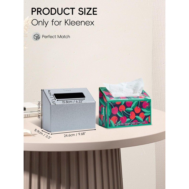 Cloudever Hand Towel Box Cover Holder, No Drill Installation &