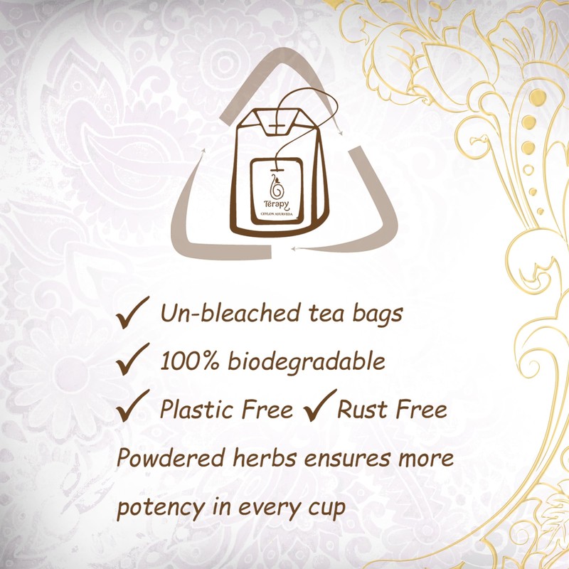 Térapy Ceylon Youthful Glow Herbal Tea Bags | Helps Maintain