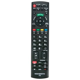 N2QAYB000753 VINABTY Replacement Remote Control Suitable for Panasonic LCD TV TX-L32E5B TX-L37E5B TX-L42E5B TX-L47E5B TX-L32E5E TX-L37E5E TX-L42E5E TX-L47E5E TX-L32E5Y TX-L37E5Y TX-L37E5Y TX-L-L42E5Y