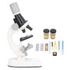 Kids Microscope Kit LED 1200X Microscope with Specimen Slides Science