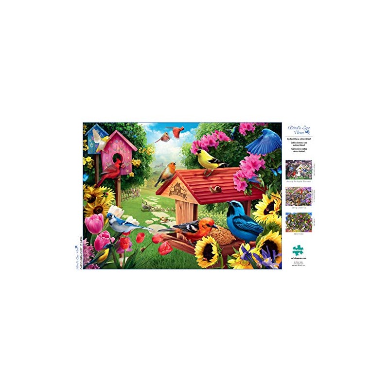 Buffalo Games - Garden Birdhouse - Rompecabezas de 1000 Piezas