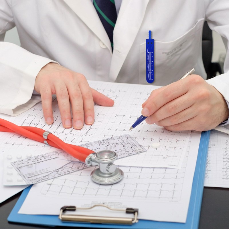 Tondiamo 2 Sets EKG Calipers and EKG Ruler Combination Set