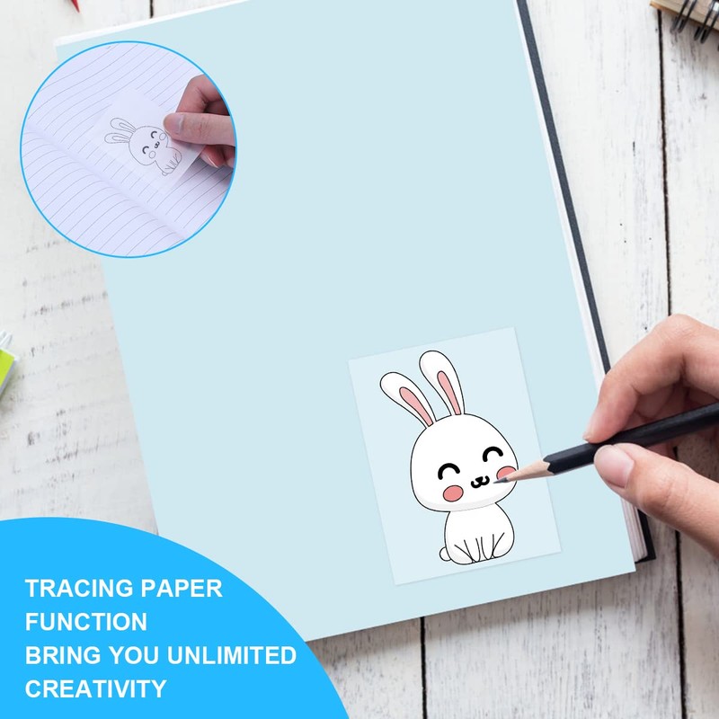 Vicloon Transparent Sticky Notes 70 * 95mm, 200Pcs Self-Stick Note