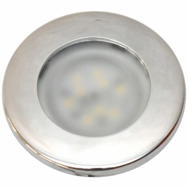 ITC Marine Boat Overhead Cabin Light 69290-CH-3K | Round White Chrome