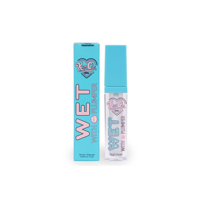 Kimchi Chic, Lip Gloss efecto volumen, Wet Gloss - Manhattan