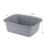 Bblina 12 Quarts Plastic Dish Pan, 4-Pack Rectangular Wash Basin