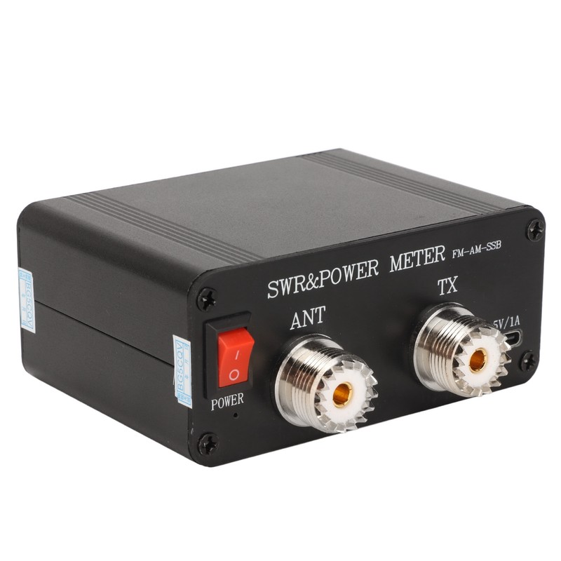 Standing Wave Meter Aluminium Alloy Digital Display 1.8‑50MHz FM AM