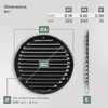 Vent Systems 8" Inch Black Round Soffit Vent Cover -