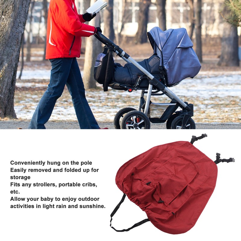 Baby Stroller Sunshade Cover UV Protection Waterproof Stretchable Infant Carriage