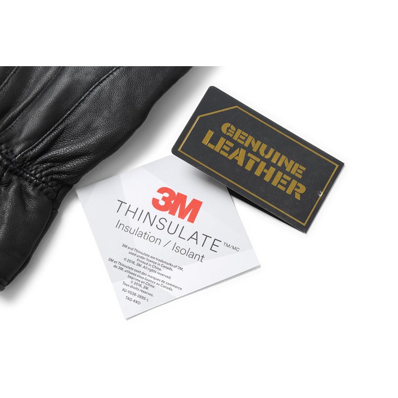 REED Men's Genuine Leather Warm Lined Driving Gloves - Touchscreen