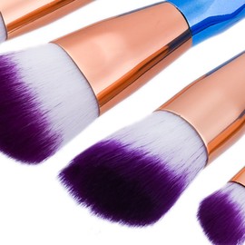 VOANZO 12pcs Makeup Brush Set Fan Brush, Cosmetics Make Up Tools Synthetic Bristles Beauty Brushes