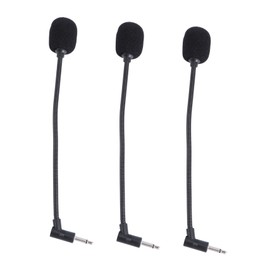 Generic 3pcs Microphone Set for Phones Recording Microphone Bundle Kit Stereo Sound Mono Channel Portable Small Sponge Material
