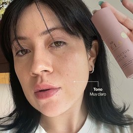 TEIA COSMETICOS Protector Solar Facial en Barra, FPS40, 100% Mineral con Color, Cobertura Alta, 4 Tonos (Muy Claro)