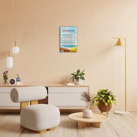 Footprint In The Sand Wall Art Poem Wall Decor Framed Inspirational Pictures Prints Modern Christian Quotes Wall Decor Painting 12x18 inches