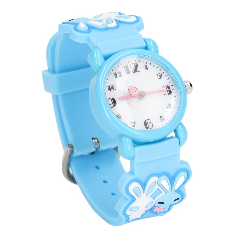 Kids Watch 3D Cartoon Pattern Waterproof Cute Clear Numbers Scale