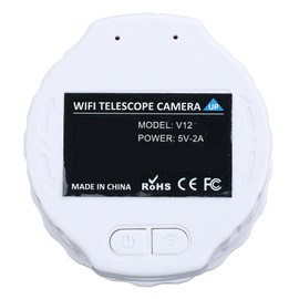 WiFi Telescope Eyepiece Camera, 4MP Electronic Eyepiece Camera, 2K Video Recording, Telescope Accessories for Optical 30mm-50mm Telescopes and Microscopes (White)