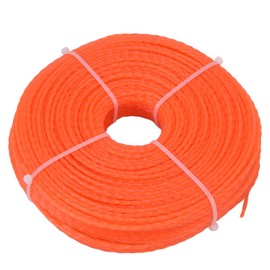 Riuulity 100m Nylon Trimmer Cord, 2.7mm Twist Shape Trimmer Line, for Home Garden Mowers and Trimmers