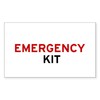 CafePress Emergency Kit Rectangle Bumper Sticker Car Decal