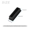 METALLIXITY 12pcs Rectangle End Caps (60x20mm) Plastic Rectangle Tube Insert