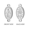 Amaxer Stainless Steel Double Sided Virgin Mary Pendant Bracelet Adjustable