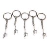FizzyButton Gifts Set of 5 gymnast keyrings key rings with