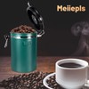 Miiepls Coffee Canister Airtight Stainless Steel 1.8 L, Vacuum Coffee