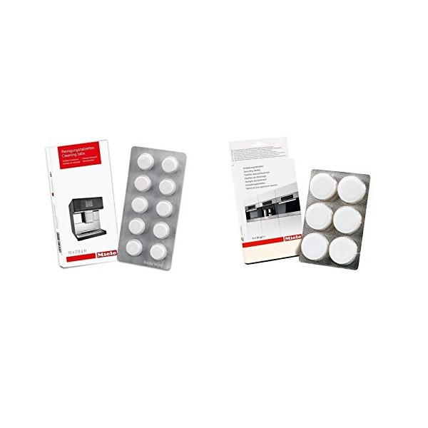 Miele Coffee Machine Cleaning Tablets (10pk) & Descaling Tablets (6pk)