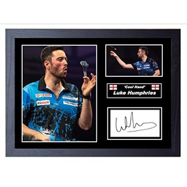 Stunning Quality Luke Humphries Signed/Autographed Print. Darts. (A4 Print 29.7cm x 21cm)