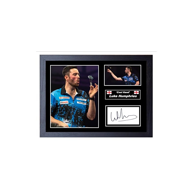 Stunning Quality Luke Humphries Signed/Autographed Print. Darts. (A4 Print 29.7cm