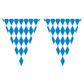 Beistle Plastic Oktoberfest Bavarian Pennant Banner For German Theme Party Supplies