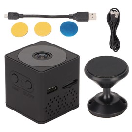 1080P Mini WiFi Cam Smart Security Camera Phone Remote 140° Wide Angle Motion Detection Rechargeable for Home 1100mAh Lithium Battery