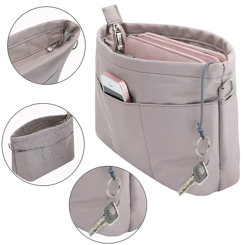 SHINGONE Bag-In Bag, Nylon, A5, Small, Horizontal Inner Bag, Women's,