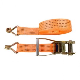 Orange Ratchet Tie-Down Strap for Trucks Secure 6 meters