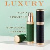 DOMOKO Perfumero Recargable De Viaje Rellenable + Funda De Piel