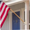 Kisangel 2Pcs Plastic Flag Pole Holder Wall Mount Flag Holder