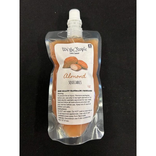 Squeezables wax melts- AMERICAN MADE - Scents: Almond