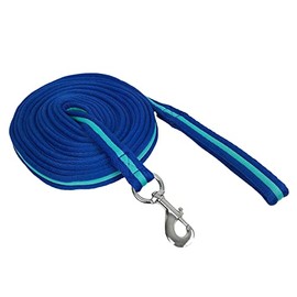 York Lunging Lead for Horses Soft Lunge Horse Lunge for Equestrian Sports 8.5 m (Blue/Turquoise)