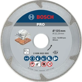 Bosch 2608602690 Diamond Cutting disc Best for Marble, Silver/Grey