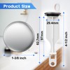 Enhon 2 Hole Pop Up Stoppers, Chrome Bathroom Sink Stopper