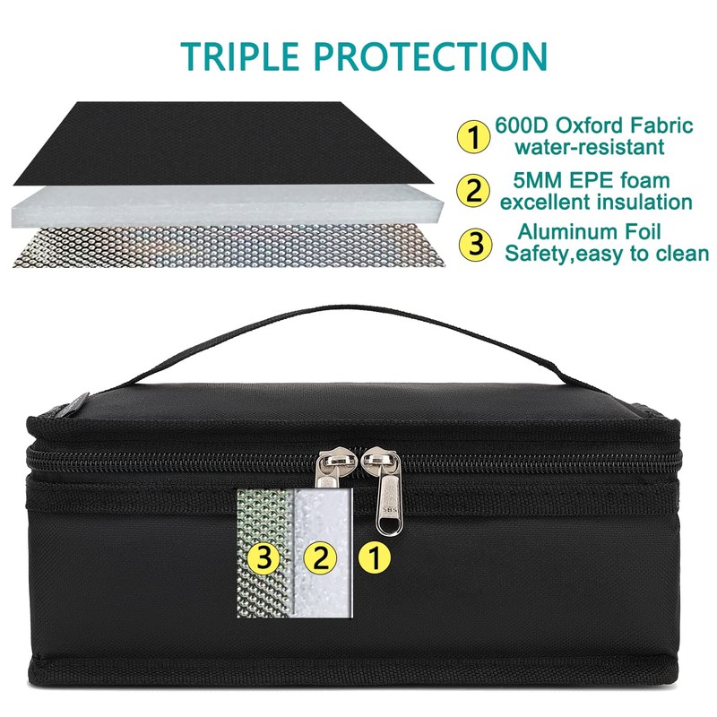 FlowFly Small Insulated Lunch box Portable Soft Bag Mini Cooler