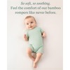 PurComfy SuperSoft Short Sleeve Baby Romper, Unisex Bamboo Viscose One-piece