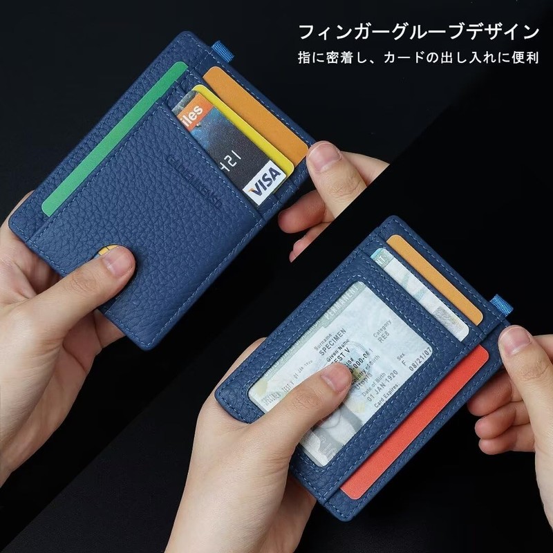 GADIEMKENSD Women's Wallet Rfid Magnetic Proof Genuine Leather Large Capacity