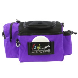 Fade Crunch Shoulder Strap Disc Golf Bag – Versatile, Durable, and Built for All Players, from Newcomers to Night Round Pros – Compatible with Harnesses (Purple)