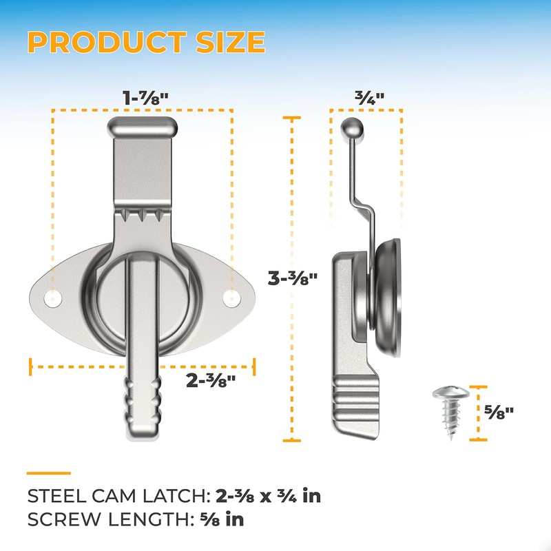Cooler Cam Latch Compatible with Coleman 54 Qt Steel Belted