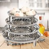 XGzhsa Stainless Steel Steaming Rack, Round Steaming Stand, 3 Pieces